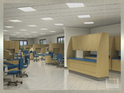 dental lab interior